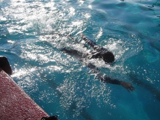 Llegando al barco despues de la inmersion